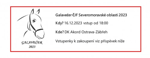 Galavečer ČJF Severomoravské oblasti 2023